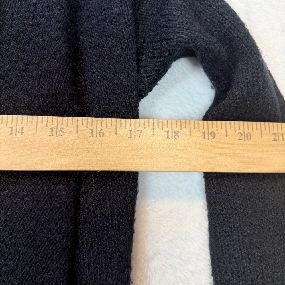 Suzy Shier Cardigan Womens Size Medium Black Open Cottagecore Casual Y2K - Picture 6 of 9